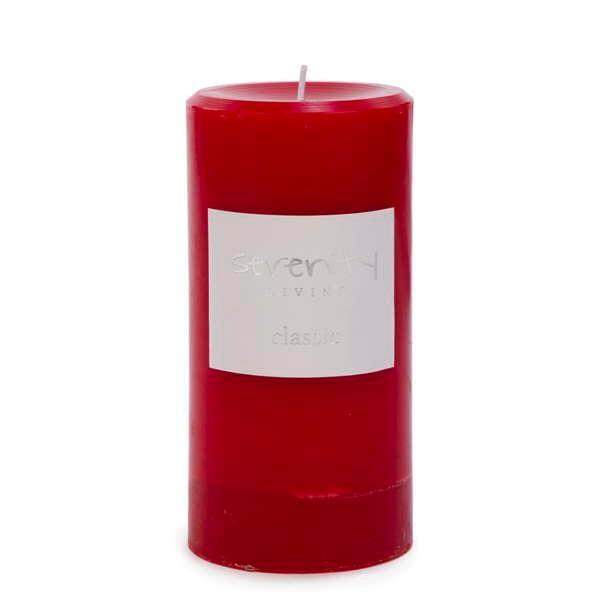 Serenity Red Pillar Candle