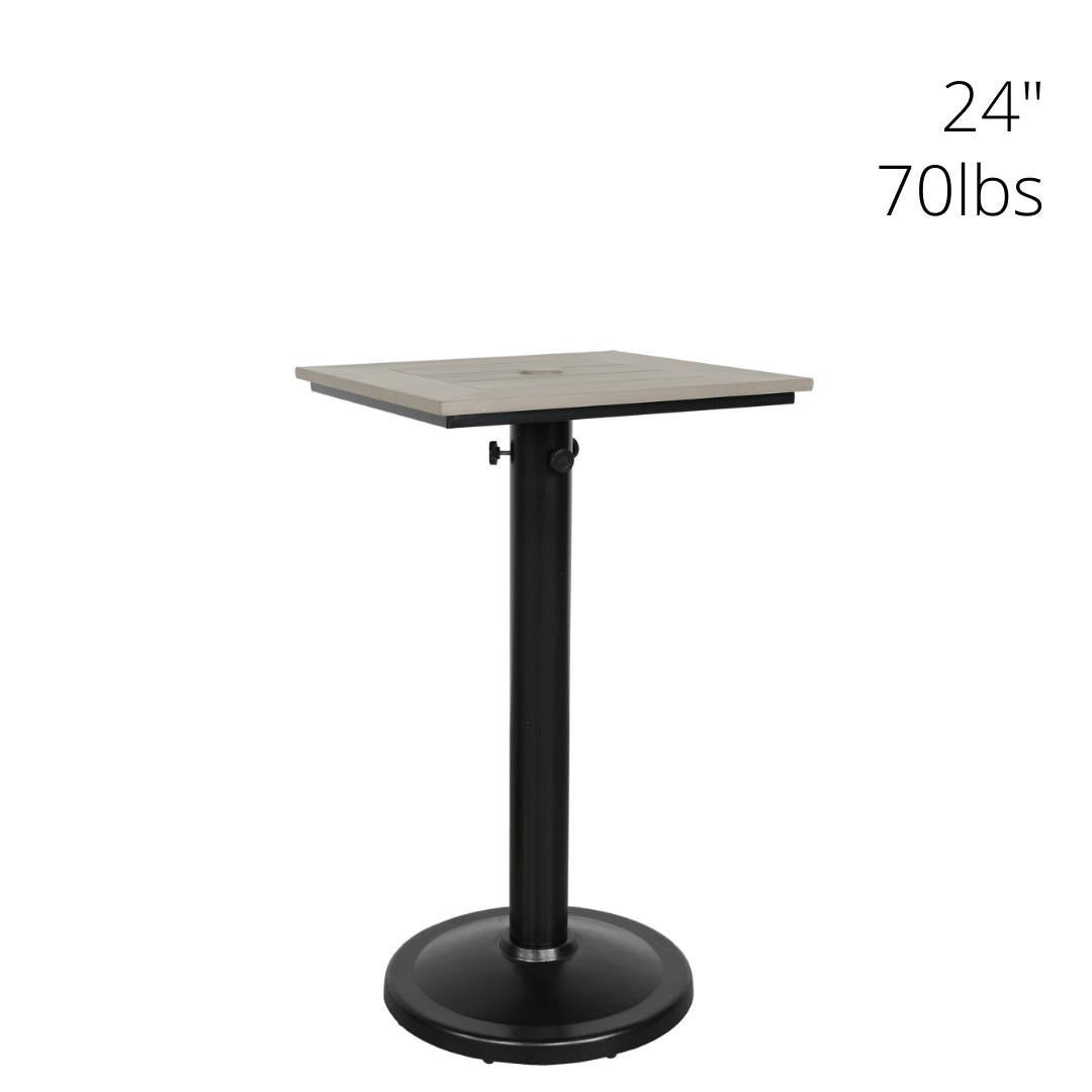 Skye Outdoor Square Pedestal Balcony Table