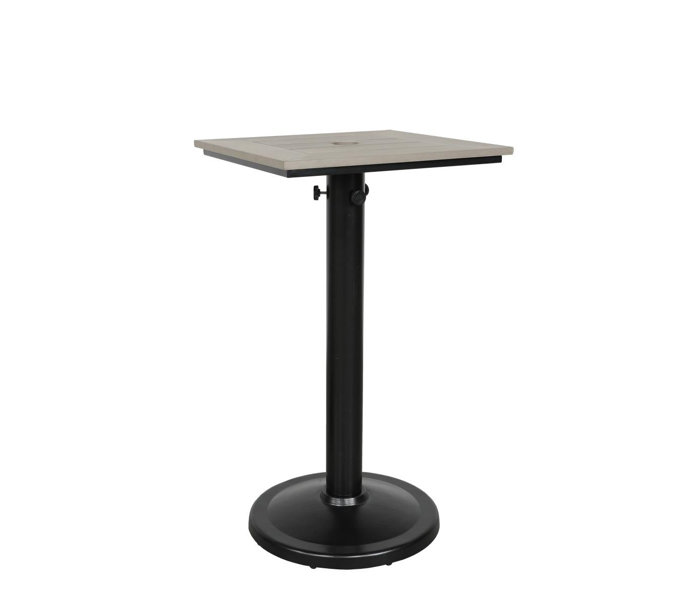 Skye Outdoor Rectangular Pedestal Bar Table, 24" x 30"