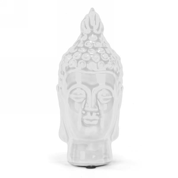 White Ceramic Buddha Head