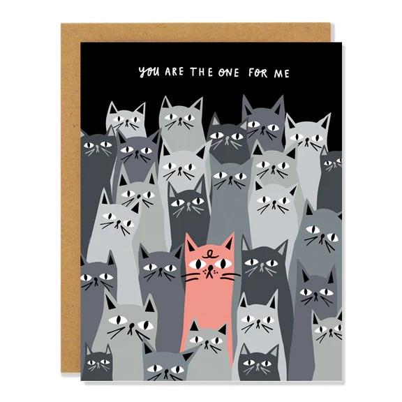 One For Me Cat Greeting Card