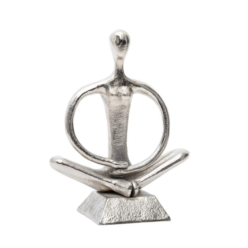 Zen Yoga Aluminum Sculpture - Arms Down