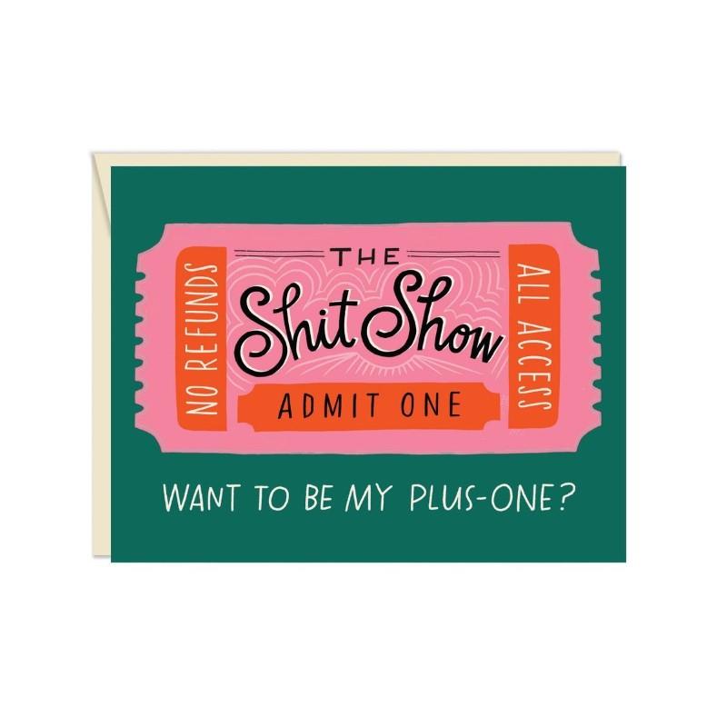 Shit Show Greeting Card (Includes Stickers)