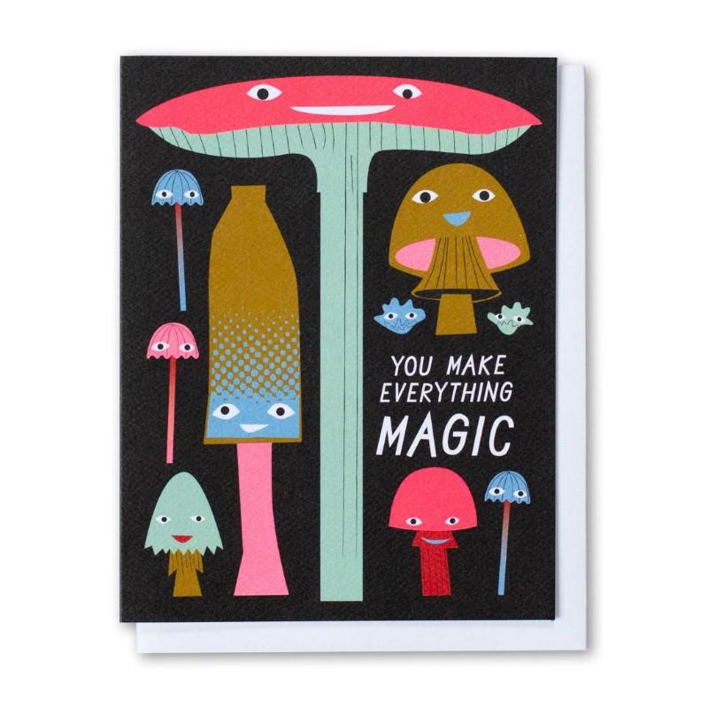 Magic Mushrooms Greeting Card