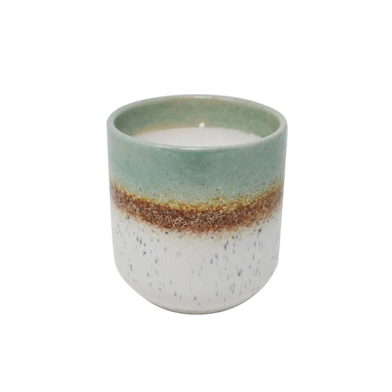 Green Unscented Candle/Vase