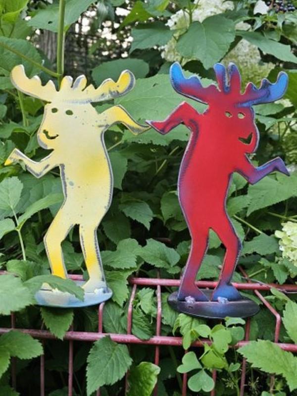 Dancing Moose Garden Statue
