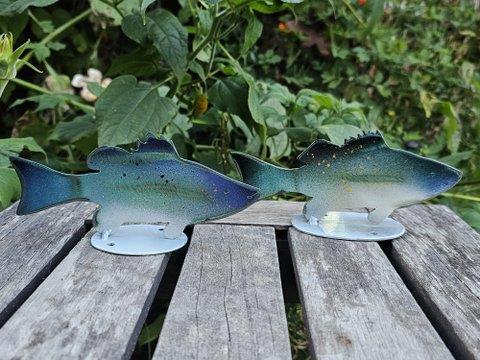 Small Blue Fish Garden Statue