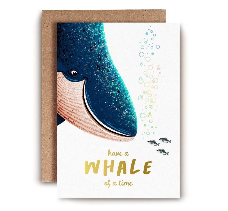 Whale Of A Time Greeting Card