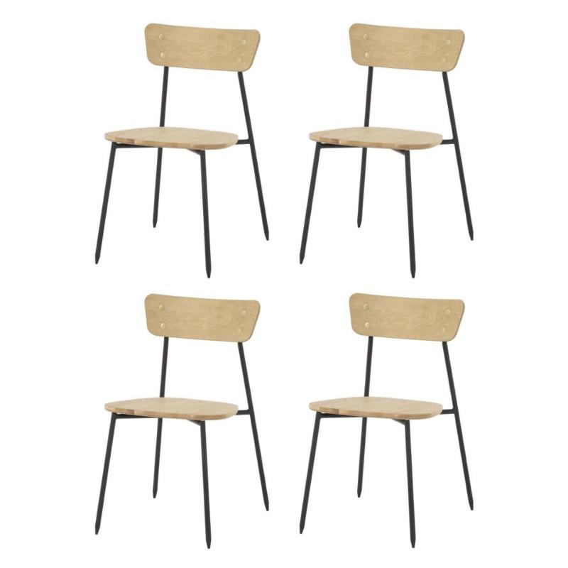 Natural Colton Dining Chair, Set of 4