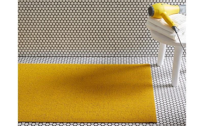 Chilewich Solid Shag Mat, Canary
