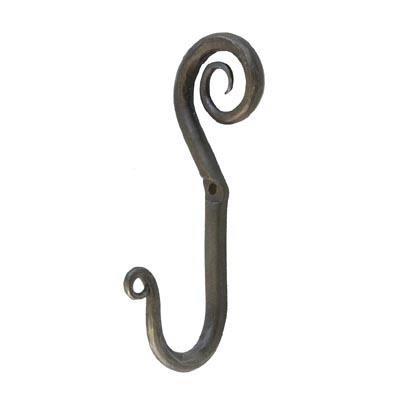 Small Hand Forged Swirl Hook