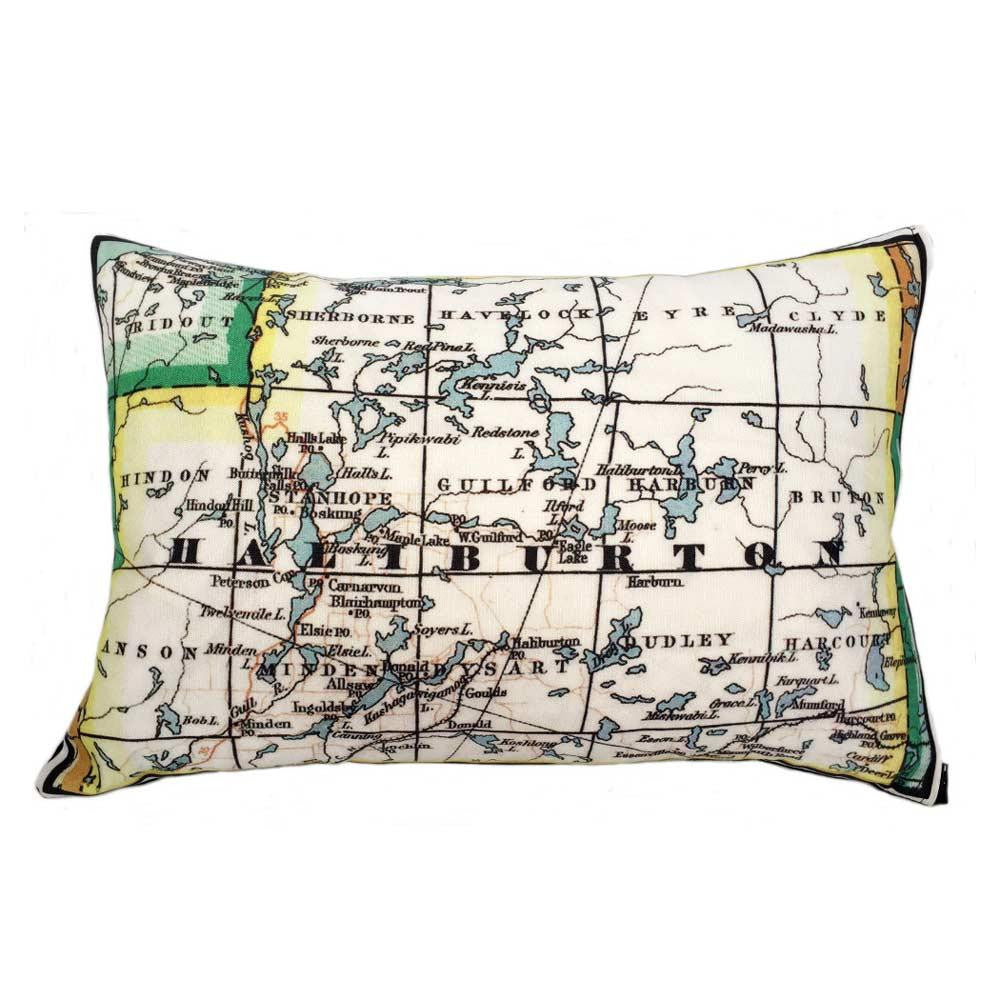 Haliburton Map Pillow