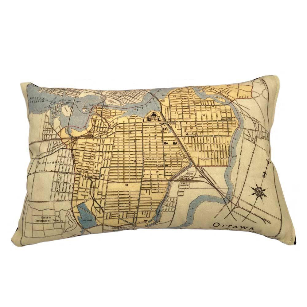 Ottawa Map Pillow