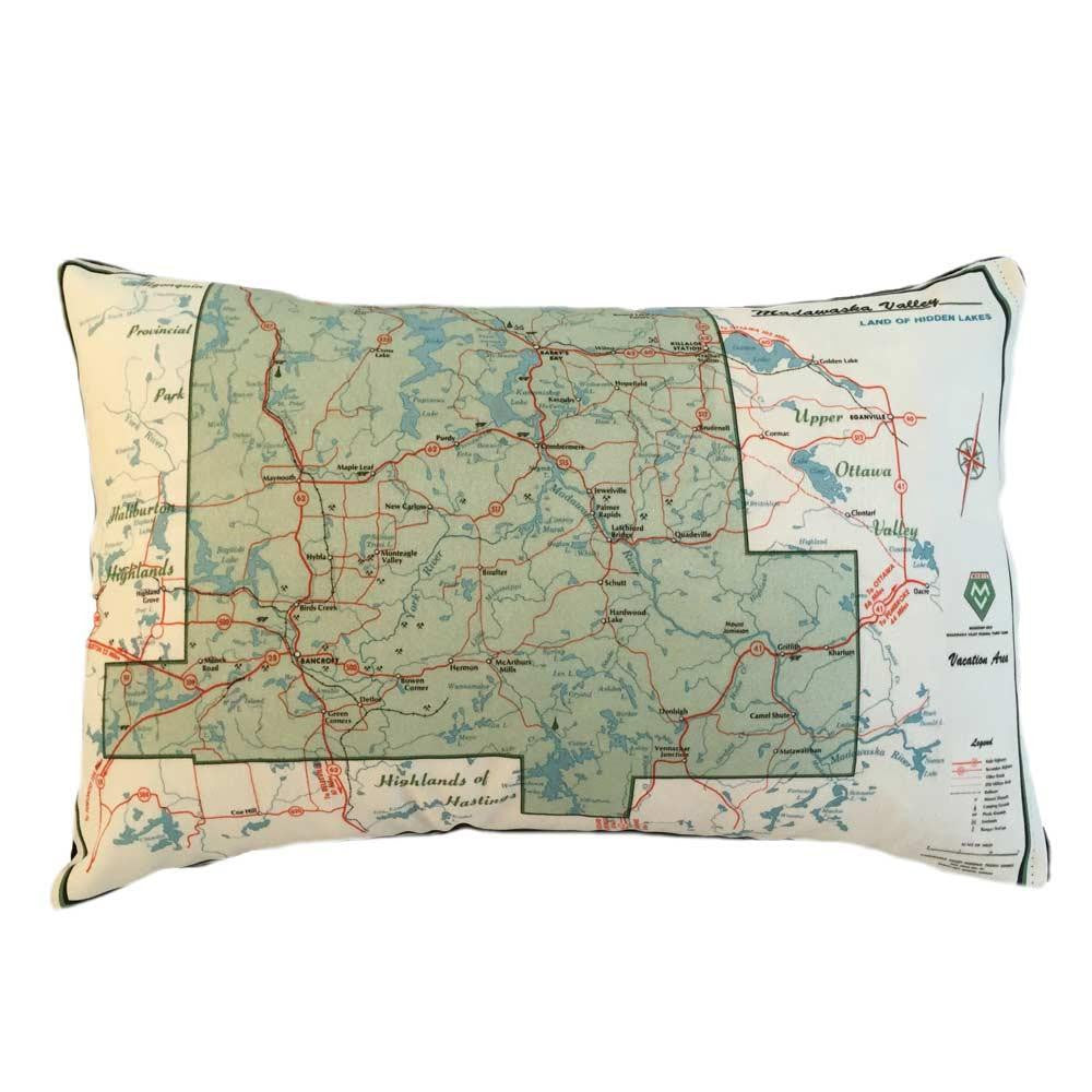 Bancroft Map Pillow