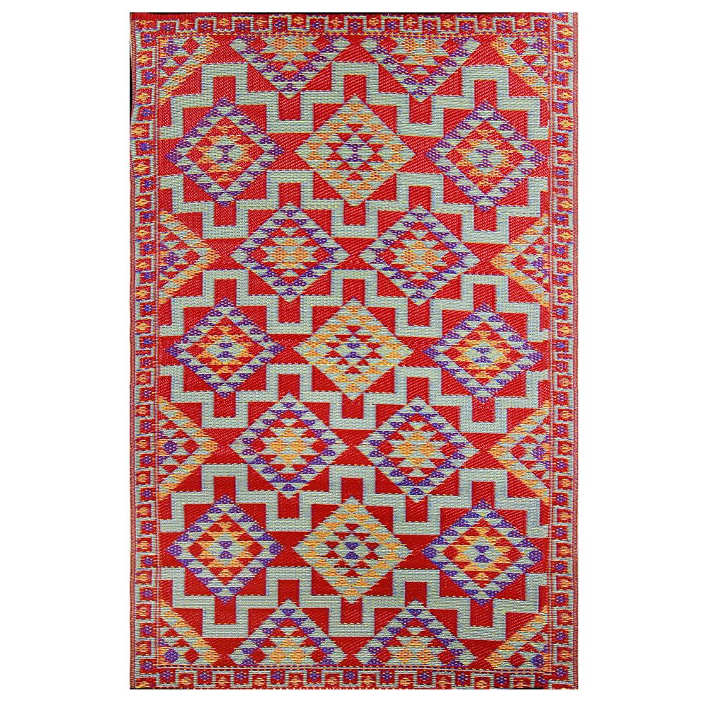 Red Kilim Outdoor Carpet