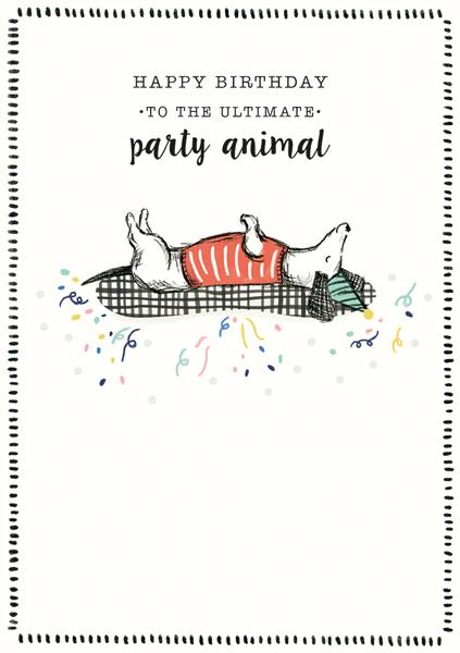 To The Ultimate Party Animal Birthday Card