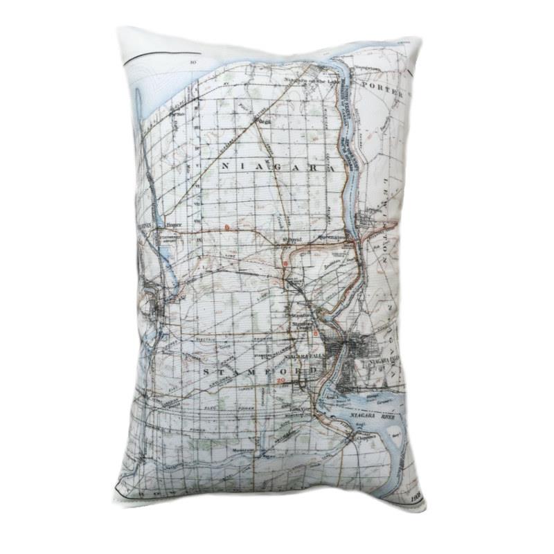 Niagara Map Pillow