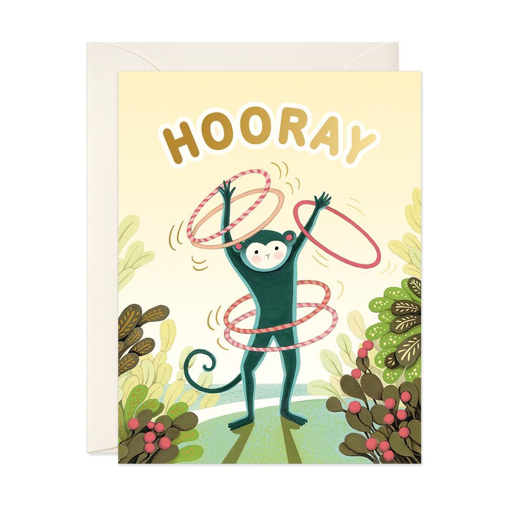 Monkey Hooray Congratulations Greeting Card