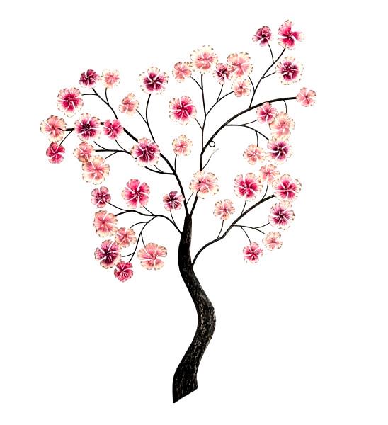 Cherry Blossom Tree 3D Metal Wall Art