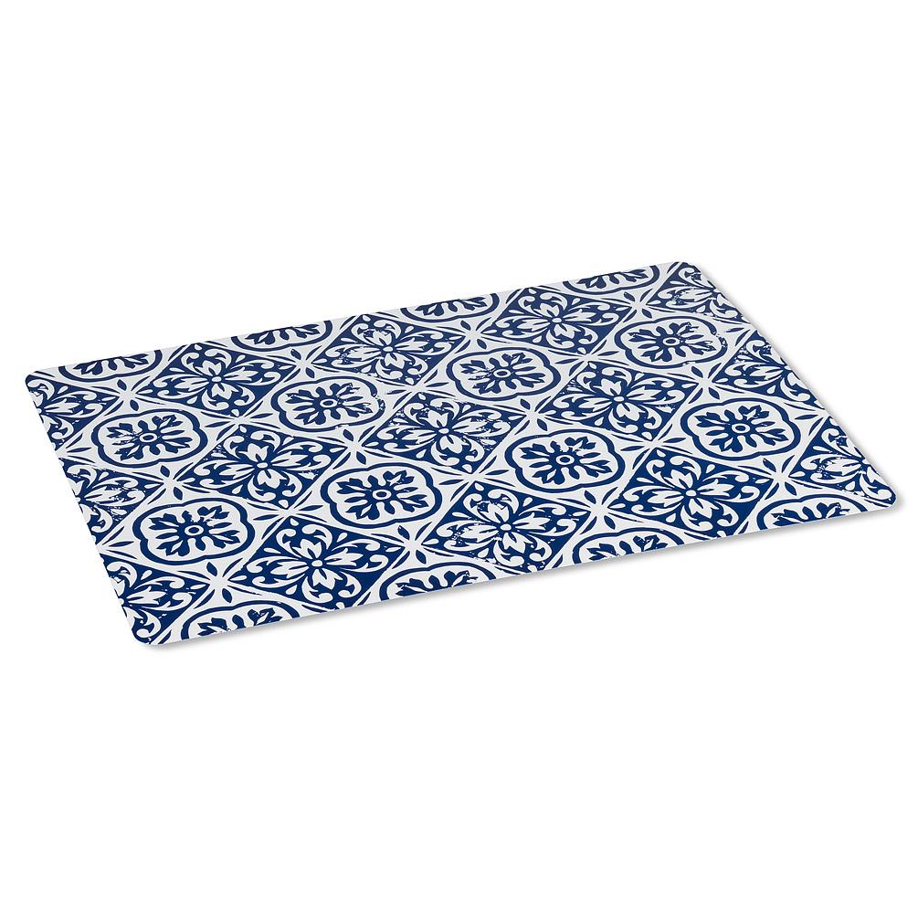 Navy Stamp Tile Placemat