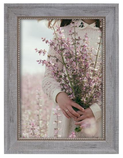 Marin Gray w/Beads Picture Frame