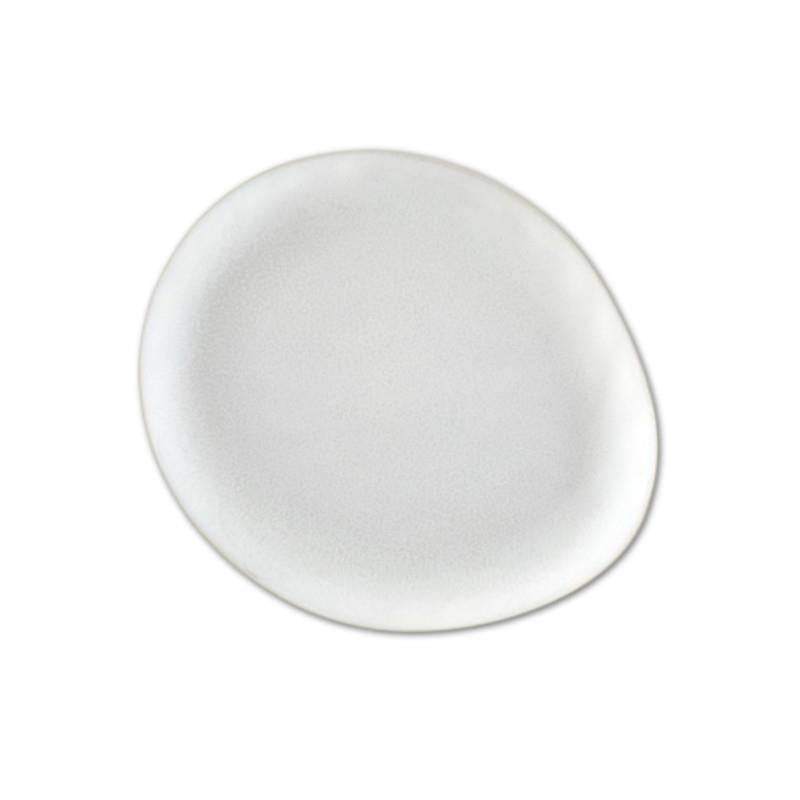 Margo White Oval Platter, 13" x 11"