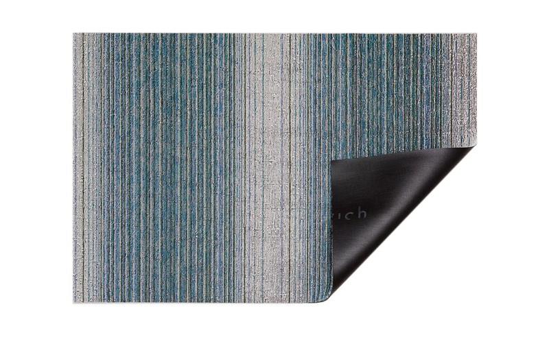 Chilewich Fade Stripe Shag Floor Mat, Lagoon