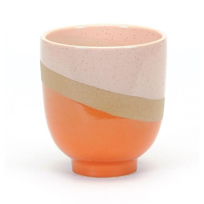 Pink Orange Sandstone Pot