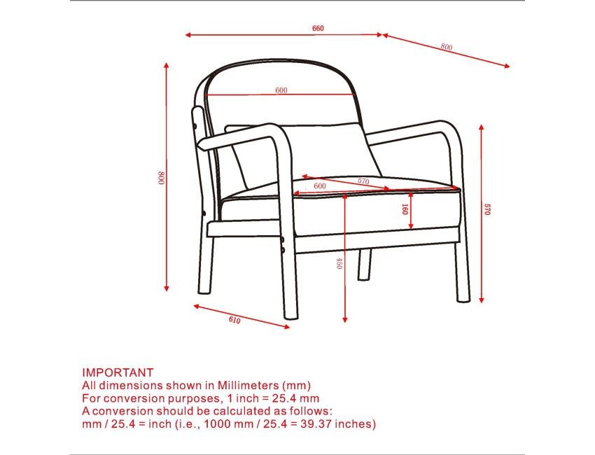 Fani Accent Chair, Faux Leather in Black and Walnut