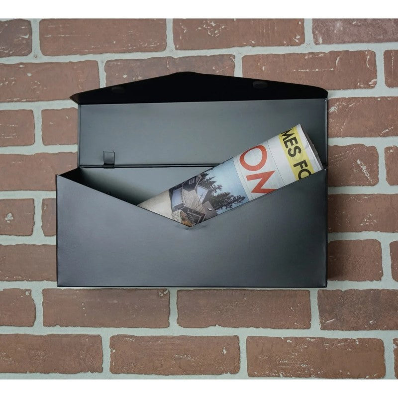 Black Long Envelope Mailbox