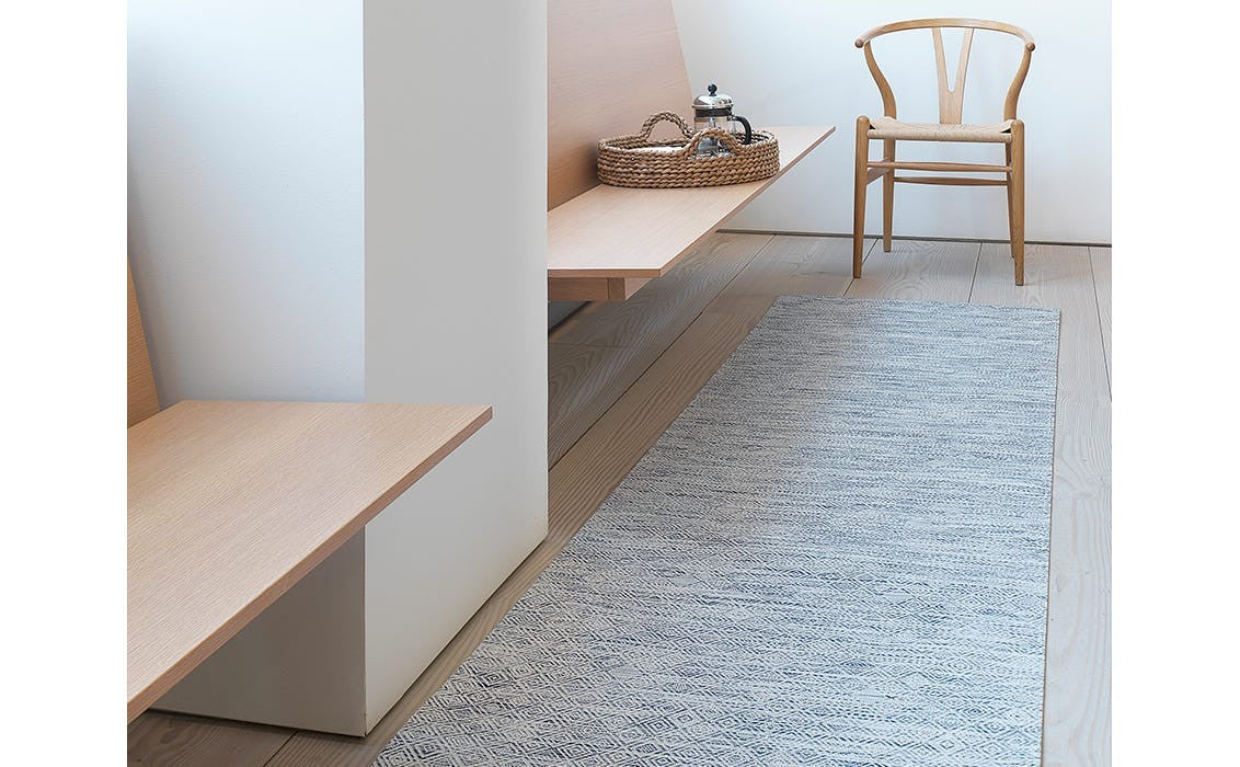 Chilewich Mosaic Woven Floor Mat, Grey