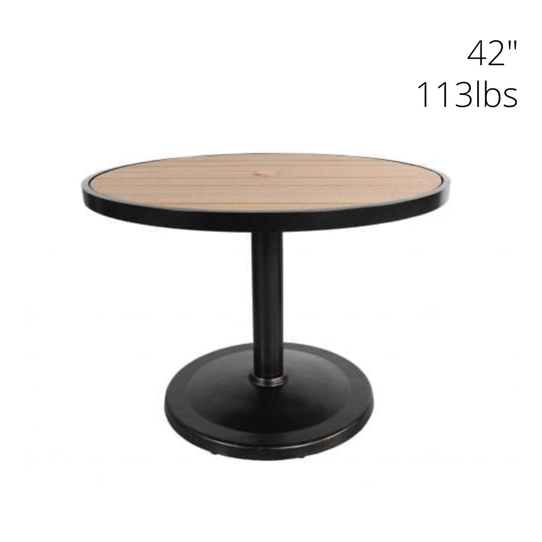 Kensington Outdoor Round Pedestal Dining Table