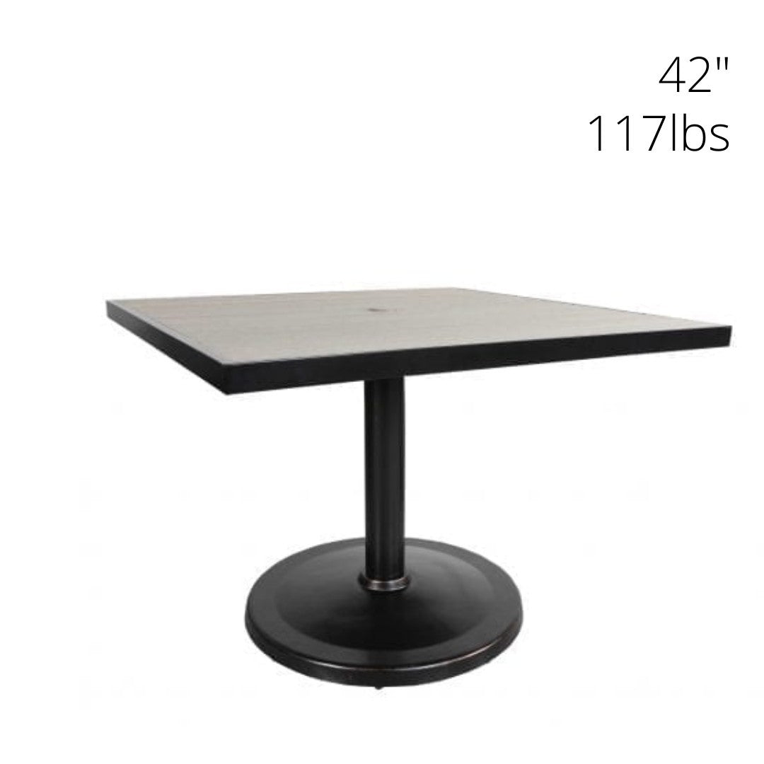 Kensington Outdoor Square Pedestal Bar Table