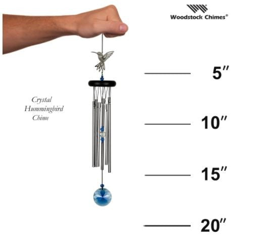 Hummingbird Crystal Wind Chime