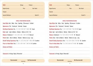 Pocket-Sized Wine Tasting Journal