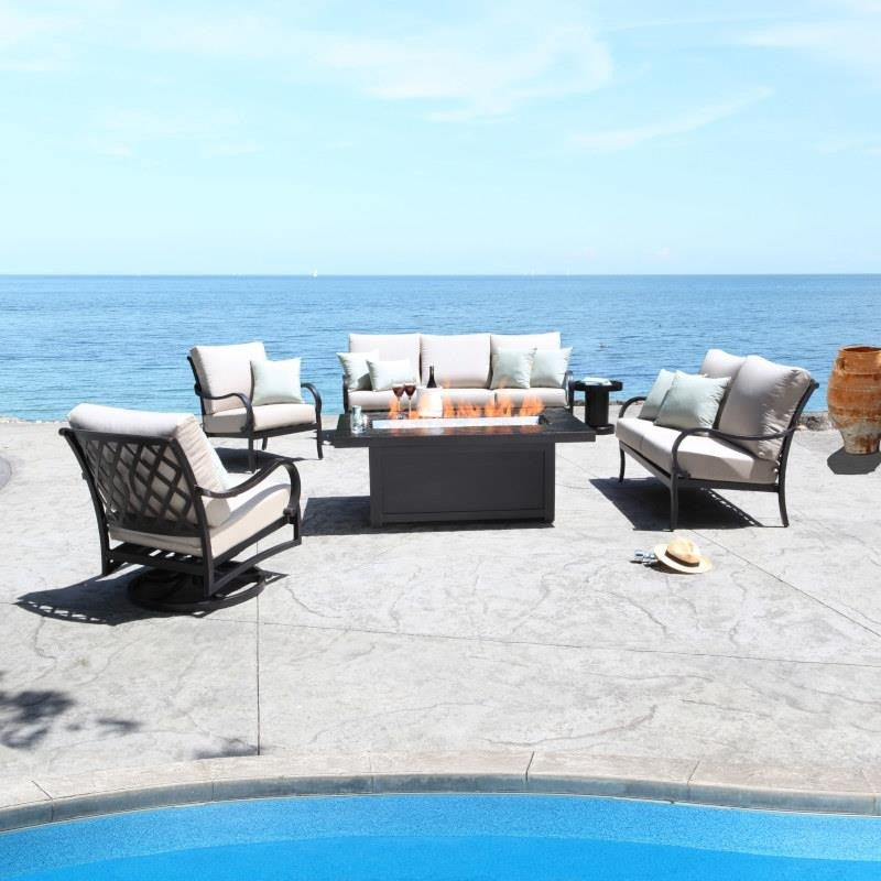 Carleton Outdoor Deep Seating/Loveseat, Set of 2