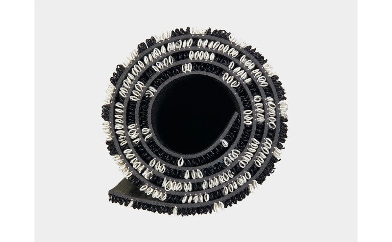 Chilewich Domino Shag Floor Mat, Black/White