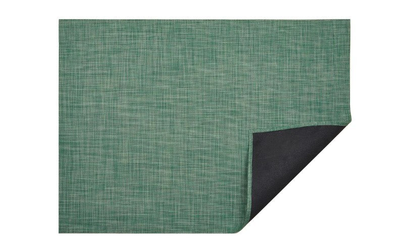 Chilewich Mini Basketweave Woven Floor Mat, Ivy