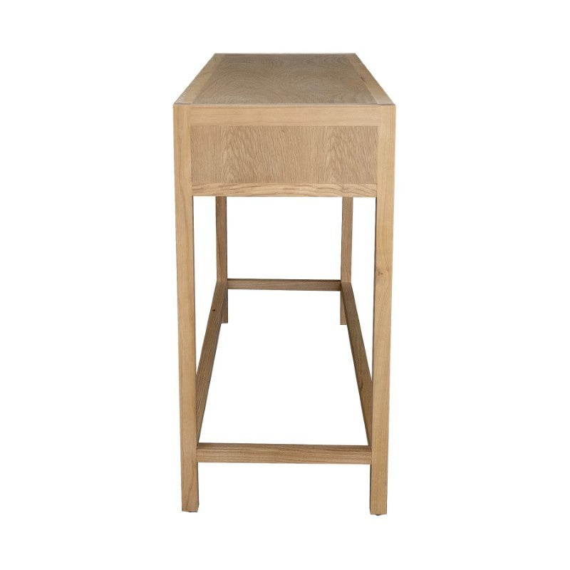 L.H. Imports Natural Rattan Console Table