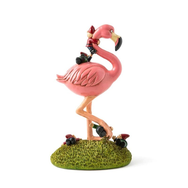 Bigmouth Inc. Pink Flamingo Gnome Figurine