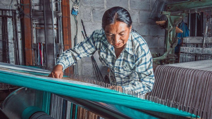 Pokoloko Alpaca Seamless Check Scarf, Claret