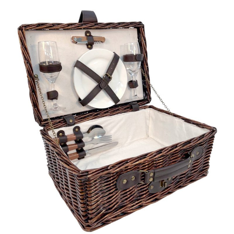 Sonoma 2 Person Willow Picnic Basket
