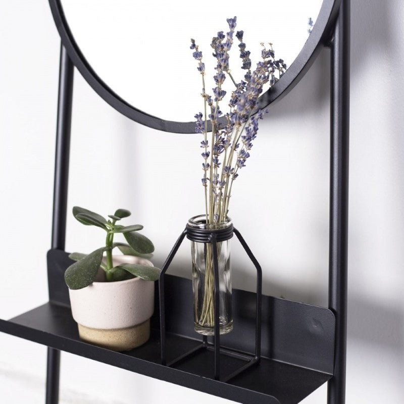 Black Iron Stand Vase
