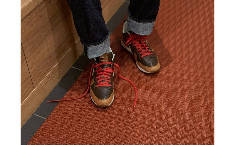 Chilewich Arrow Woven Floor Mat, Paprika