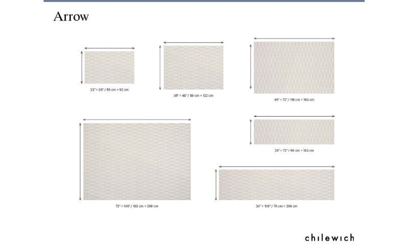 Chilewich Arrow Woven Floor Mat, Porcelain
