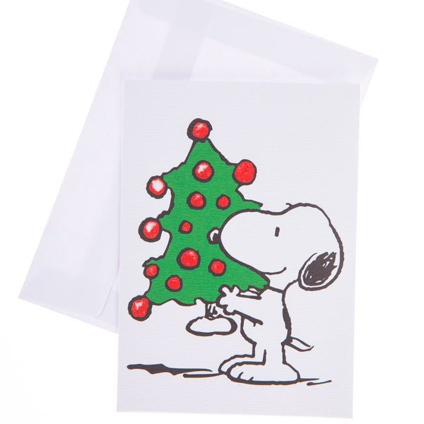 Snoopy Tree Holiday Cards, Box of 15