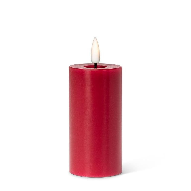 Luxlite Flameless Red LED Pillar Candle