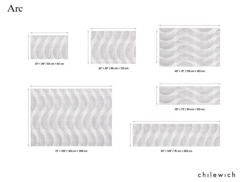 Chilewich Arc Woven Floor Mat, Sesame