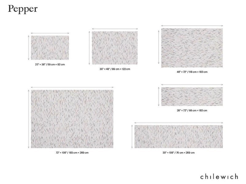 Chilewich Pepper Woven Floormat, Indigo