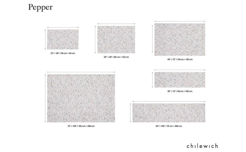 Chilewich Pepper Woven Floormat, Sesame